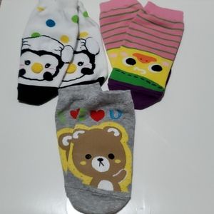 3 cute socks